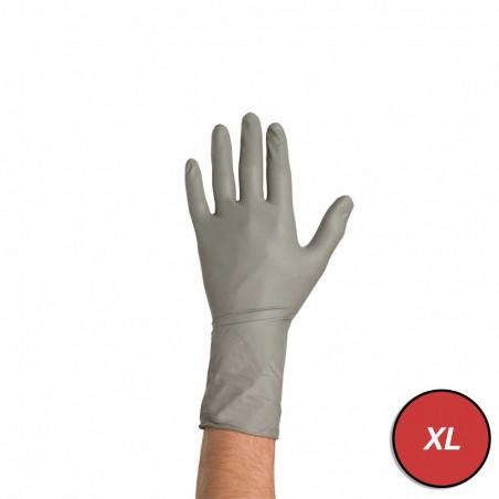 COLAD Gants jetables nitrile Gris XL 50pcs