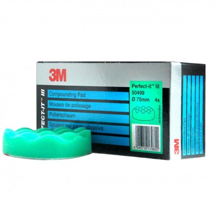 3M Perfect-It III mousse de lustrage alvéolée Vert Ø 075mm (emb 4pcs)