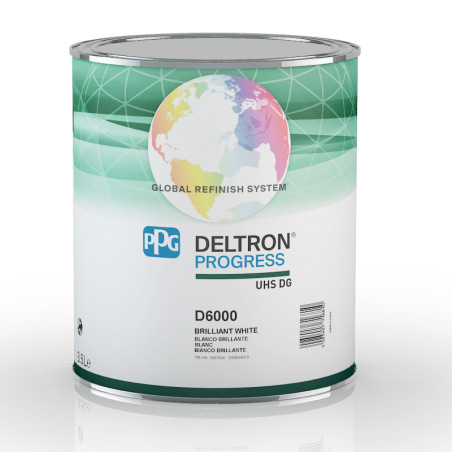 Couche de finition acrylique Deltron 2K Blanc brillant D6000 - 3500ml - PPG