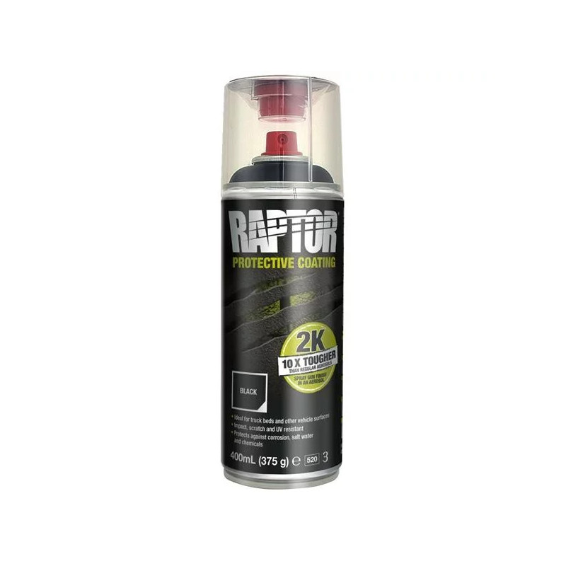 Revêtement de protection RAPTOR NOIR en spray 2K 400 ml  UPOL-RLB/AL