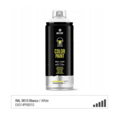 Spray de peinture de couleur RAL 9010 - Blanc Brillant - MONTANA PRO