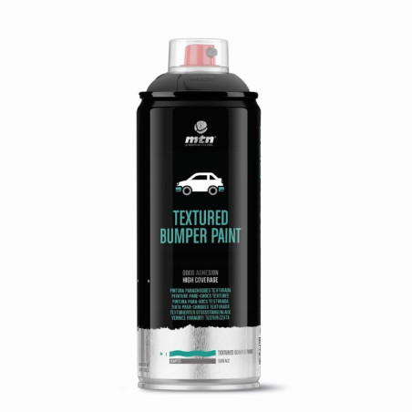 Peinture pour pare-chocs en spray (finition texturé) - NOIR - MONTANA PRO