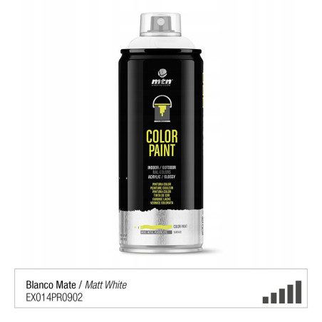 Spray de peinture de couleur RAL 9010 - Blanc Mat - MONTANA PRO