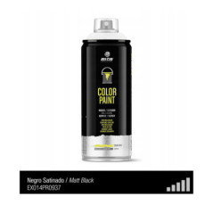 Spray de peinture de couleur RAL 9005 - Noir Satin - MONTANA PRO