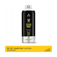 Spray de peinture de couleur RAL 1021 - Jaune Clair - MONTANA PRO