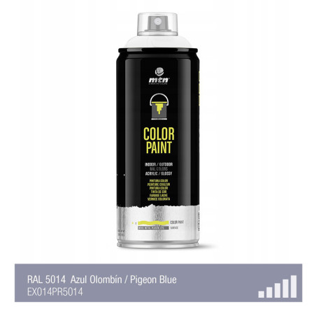 Spray de peinture de couleur RAL 5014 - Bleu Pigeon - MONTANA PRO