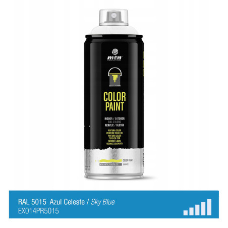 Spray de peinture de couleur RAL 5015 - Bleu Ciel - MONTANA PRO