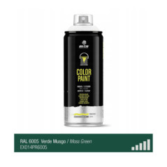 Spray de peinture de couleur RAL 6005 - Vert Mousse - MONTANA PRO