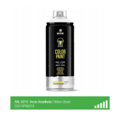 Spray de peinture de couleur RAL 6018 - Vert Jaune - MONTANA PRO