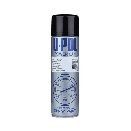 Peinture 1K en bombe 500 ml - Noir brillant - UPOL