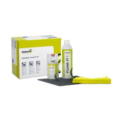 Kit de Rénovation de Phares Professionnel Finixa avec Pâte Abrasive et Protecteur UV